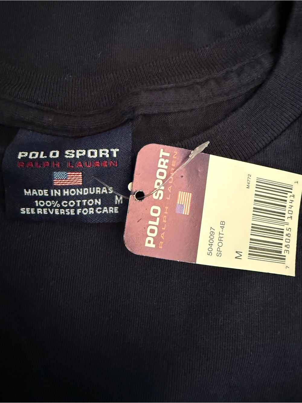 Ralph Lauren Polo Sport Navy Crewneck Tee with Tag - Picture 4 of 4